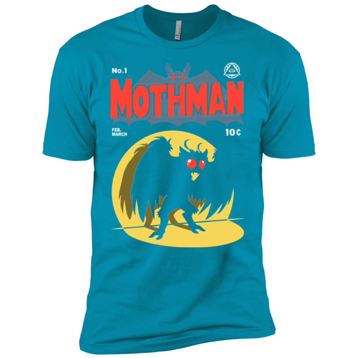 T-Shirts Turquoise / YXS Mothman Boys Premium T-Shirt