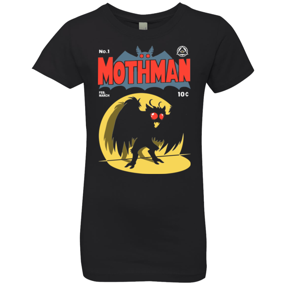 T-Shirts Black / YXS Mothman Girls Premium T-Shirt