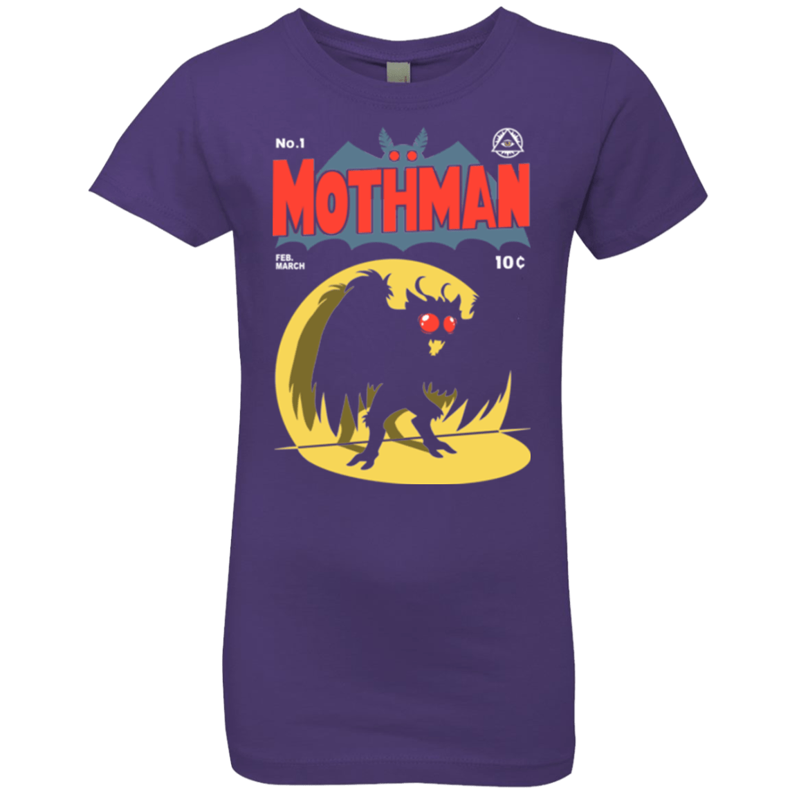 T-Shirts Purple Rush / YXS Mothman Girls Premium T-Shirt