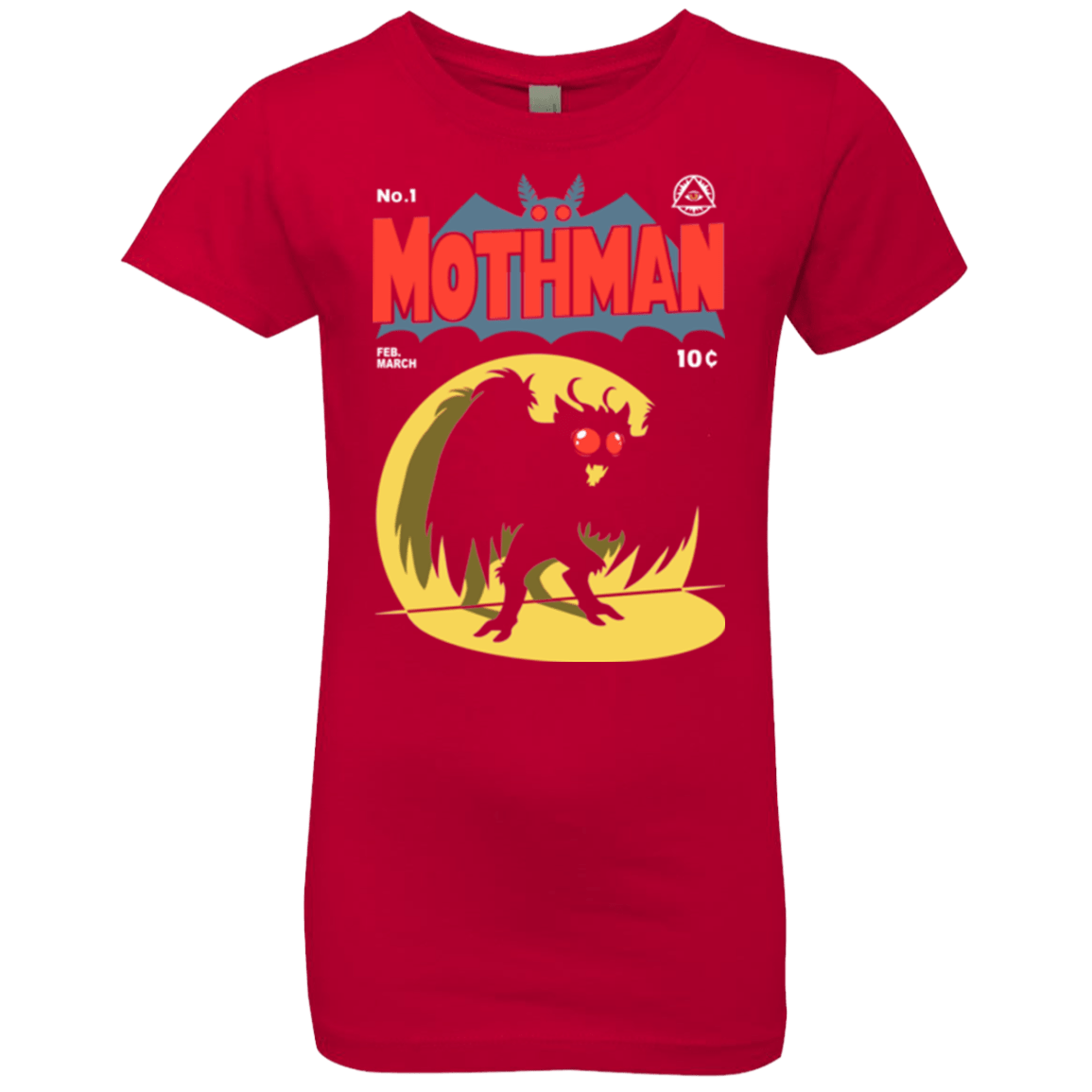 T-Shirts Red / YXS Mothman Girls Premium T-Shirt