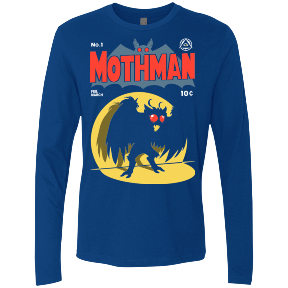 T-Shirts Royal / Small Mothman Men's Premium Long Sleeve