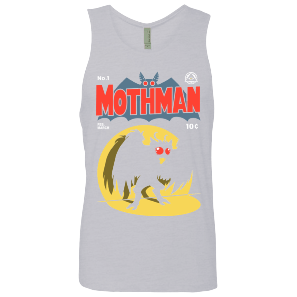 T-Shirts Heather Grey / Small Mothman Men's Premium Tank Top