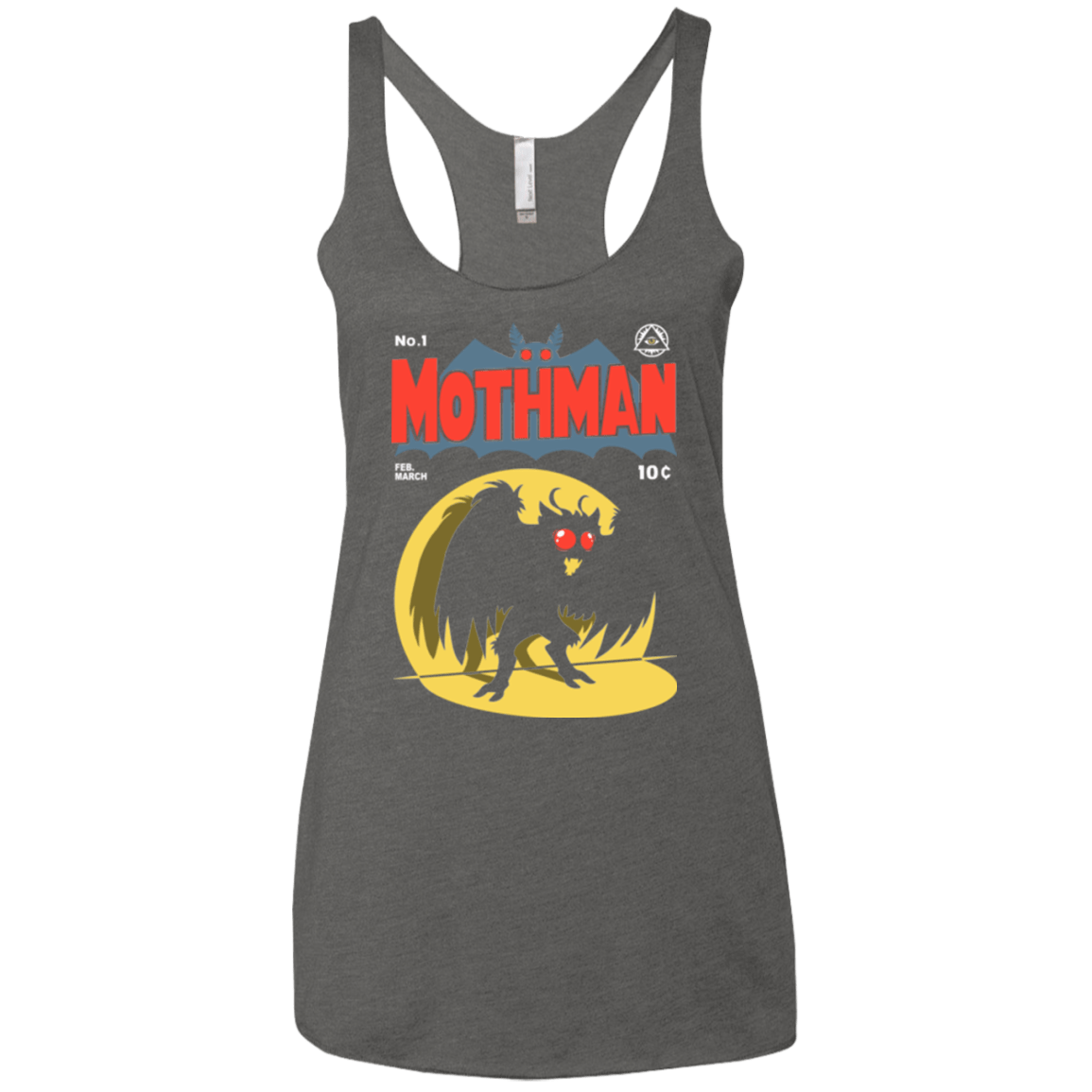 T-Shirts Premium Heather / X-Small Mothman Women's Triblend Racerback Tank