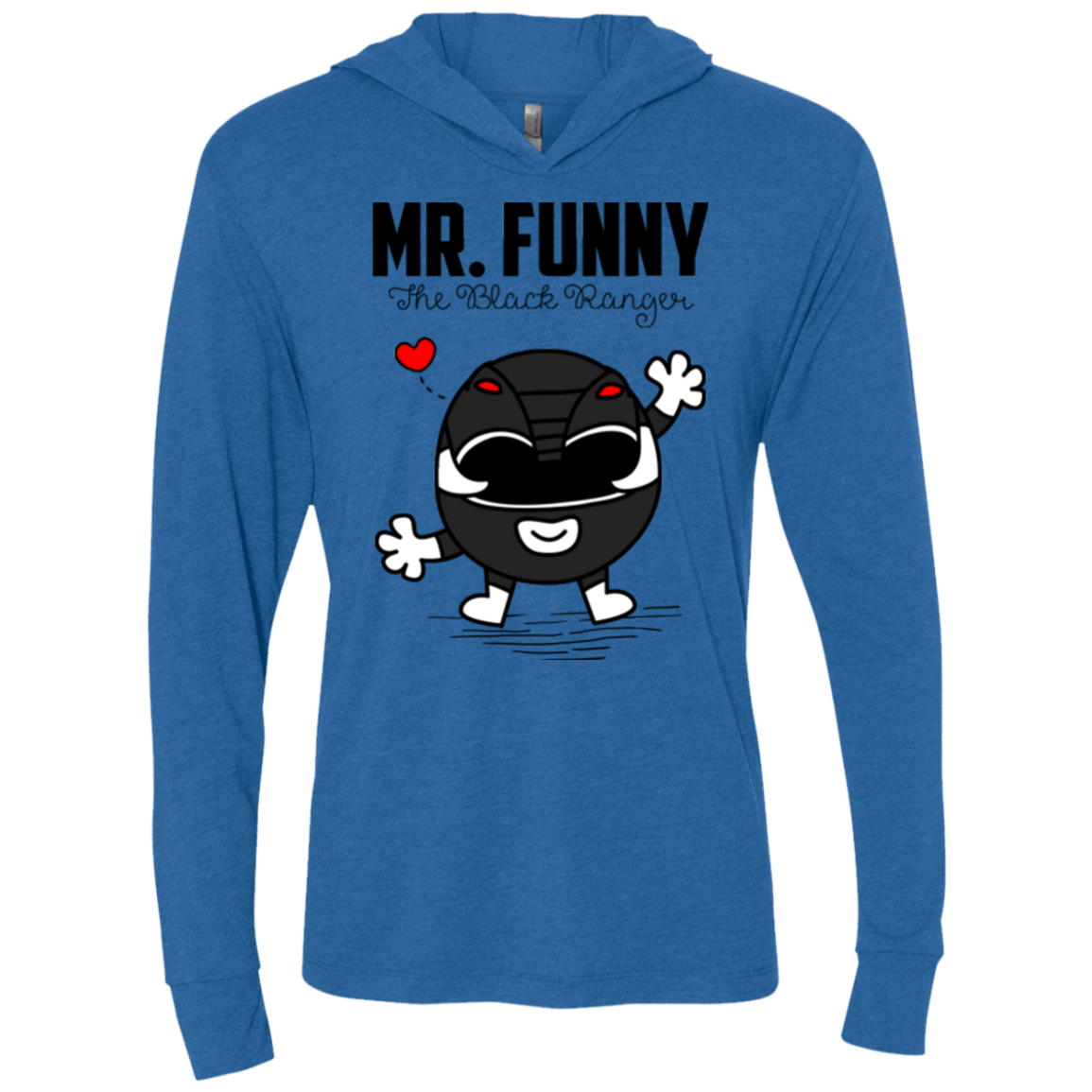 T-Shirts Vintage Royal / X-Small Mr Funny Triblend Long Sleeve Hoodie Tee