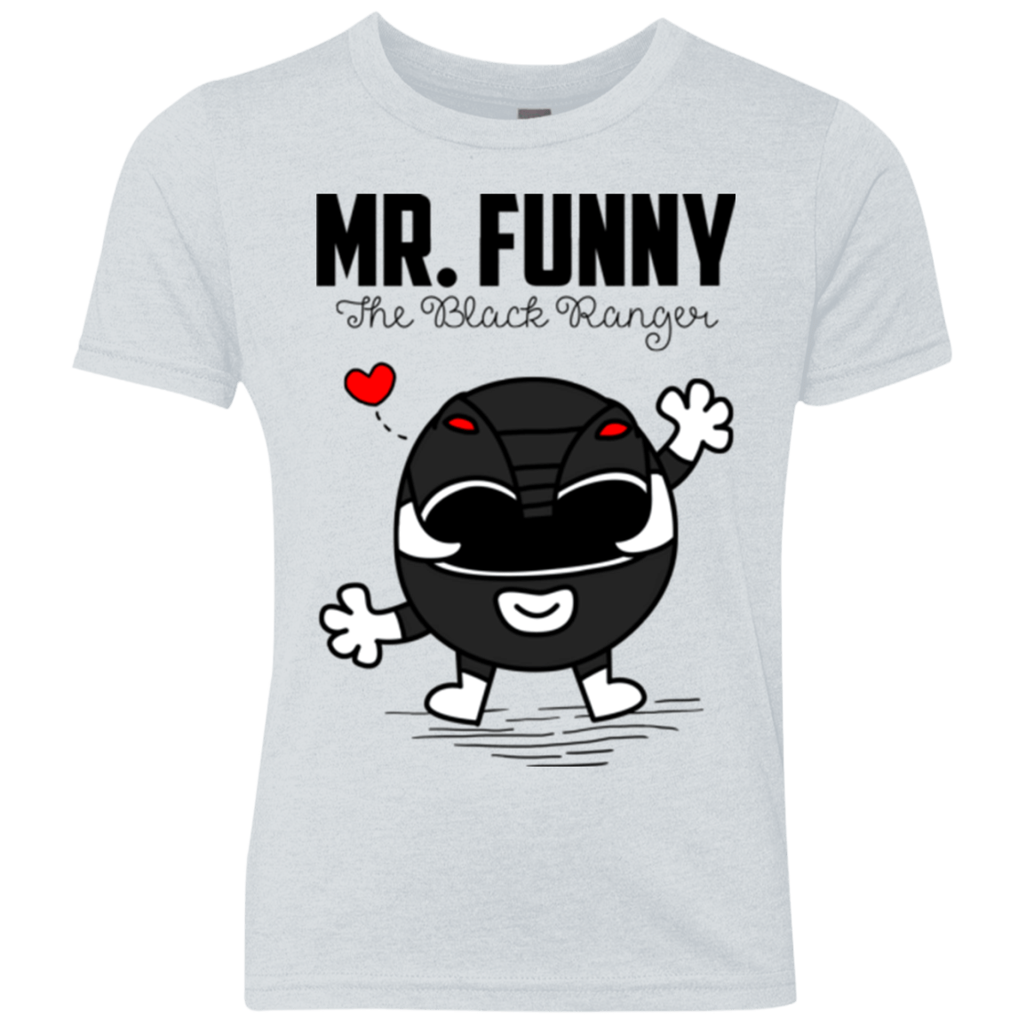 T-Shirts Heather White / YXS Mr Funny Youth Triblend T-Shirt