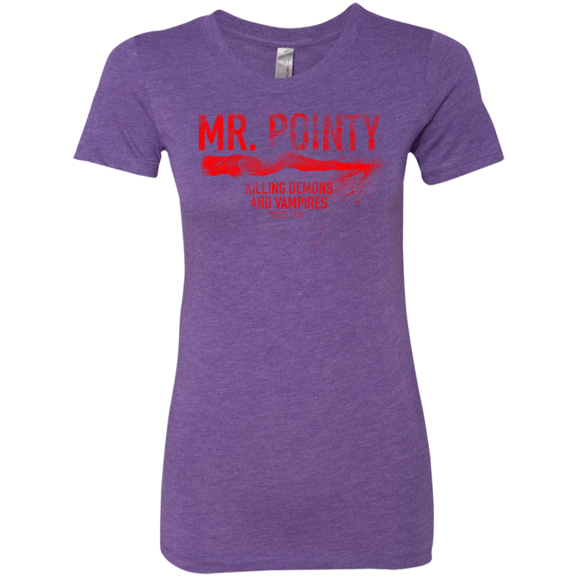 T-Shirts Purple Rush / Small Mr Pointy Women's Triblend T-Shirt