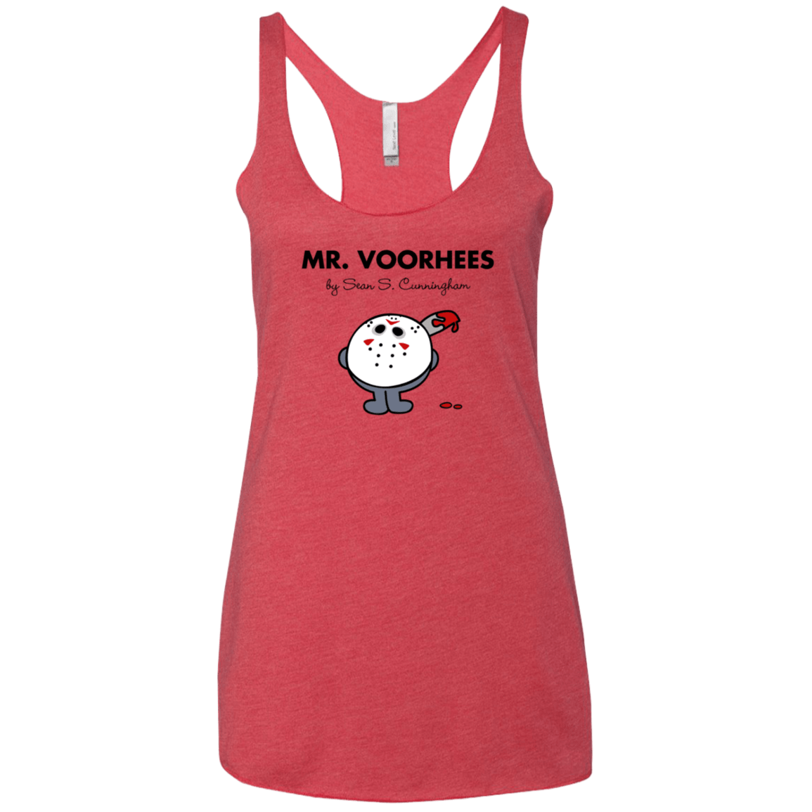 T-Shirts Vintage Red / X-Small Mr Voorhees Women's Triblend Racerback Tank