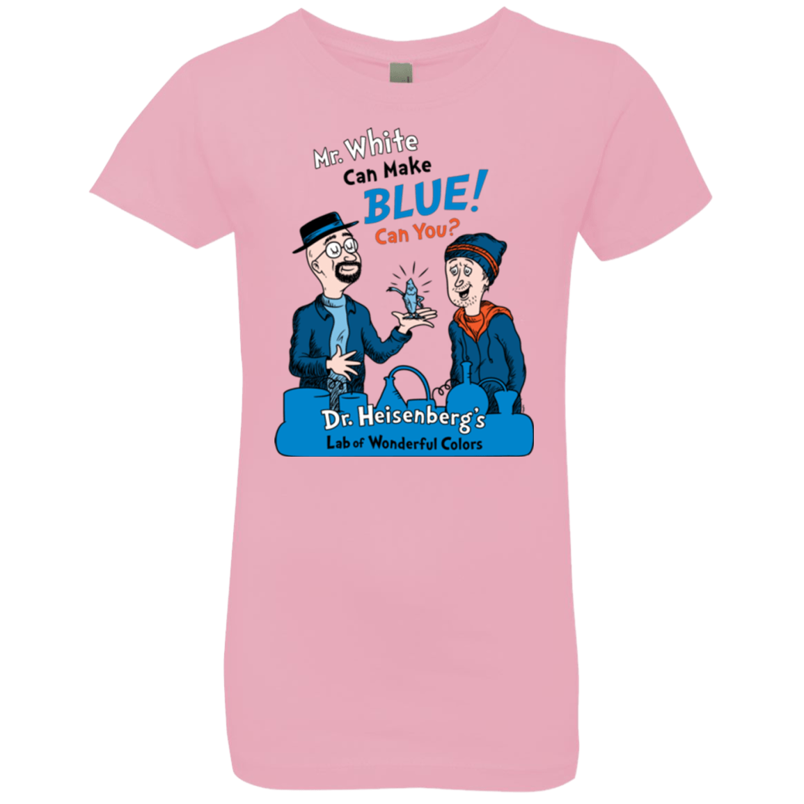 T-Shirts Light Pink / YXS Mr White Girls Premium T-Shirt