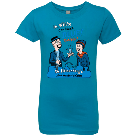 T-Shirts Turquoise / YXS Mr White Girls Premium T-Shirt