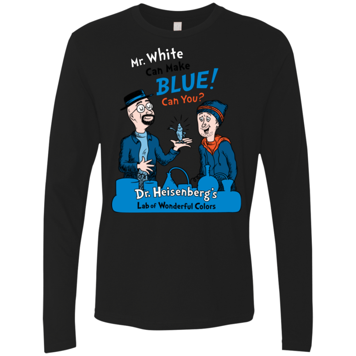 T-Shirts Black / Small Mr White Men's Premium Long Sleeve