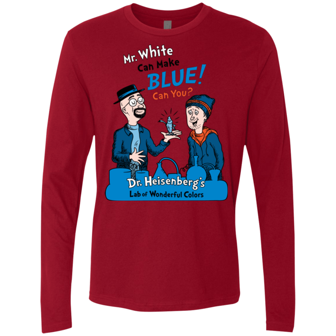 T-Shirts Cardinal / Small Mr White Men's Premium Long Sleeve