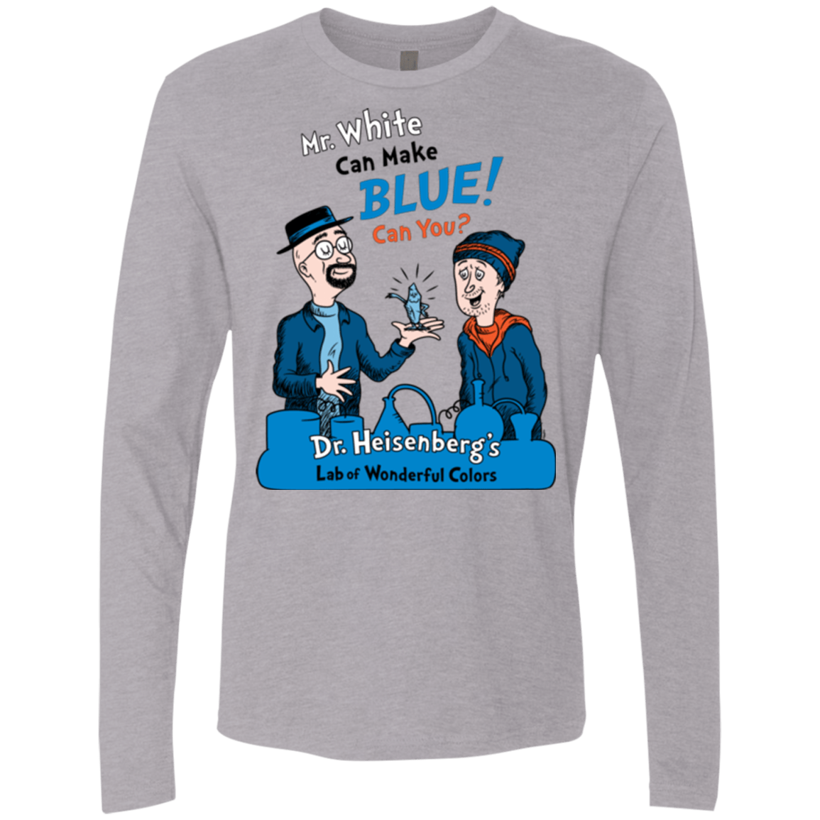 T-Shirts Heather Grey / Small Mr White Men's Premium Long Sleeve