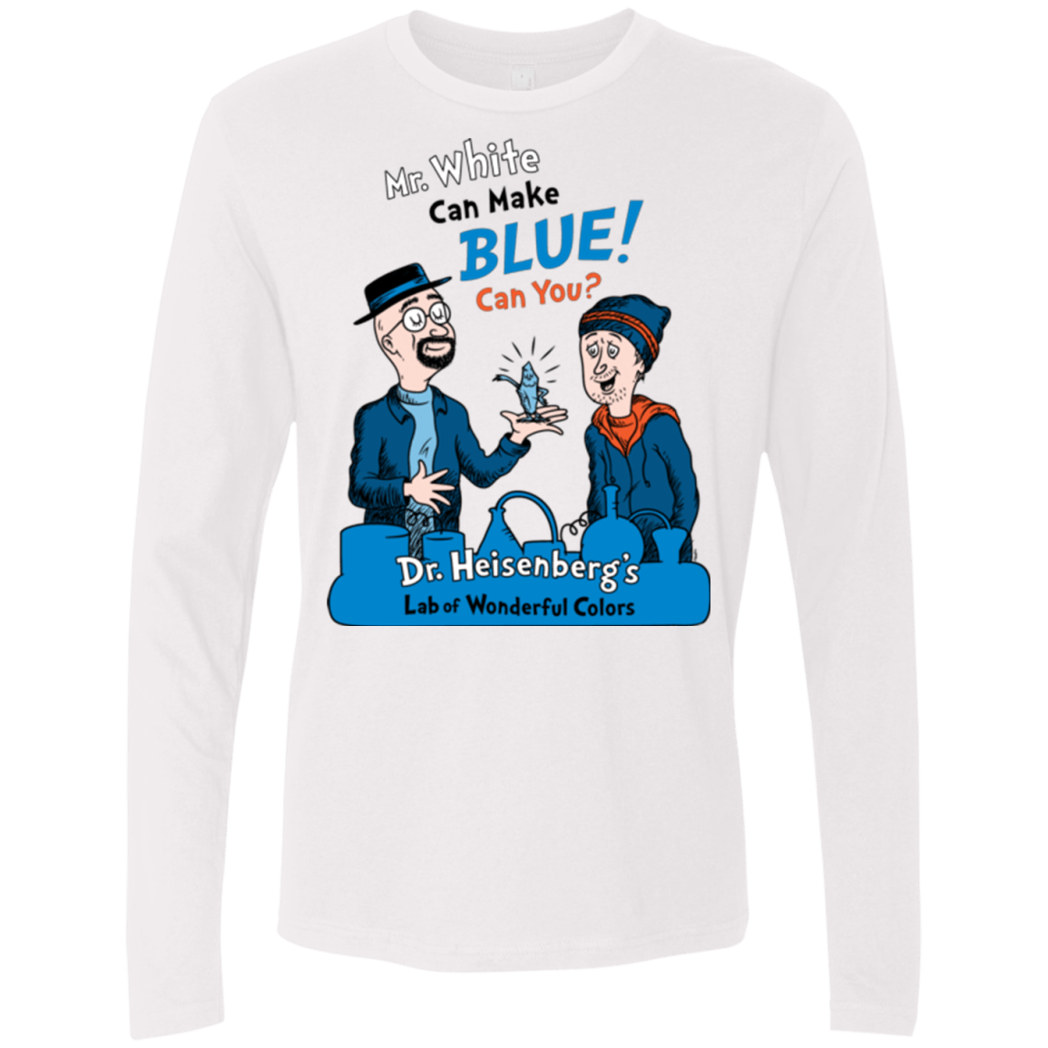 T-Shirts White / Small Mr White Men's Premium Long Sleeve