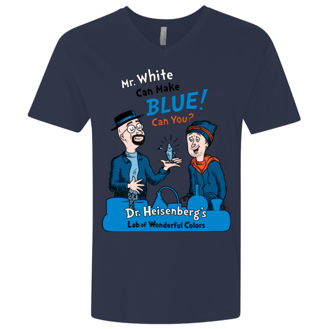 T-Shirts Midnight Navy / X-Small Mr White Men's Premium V-Neck