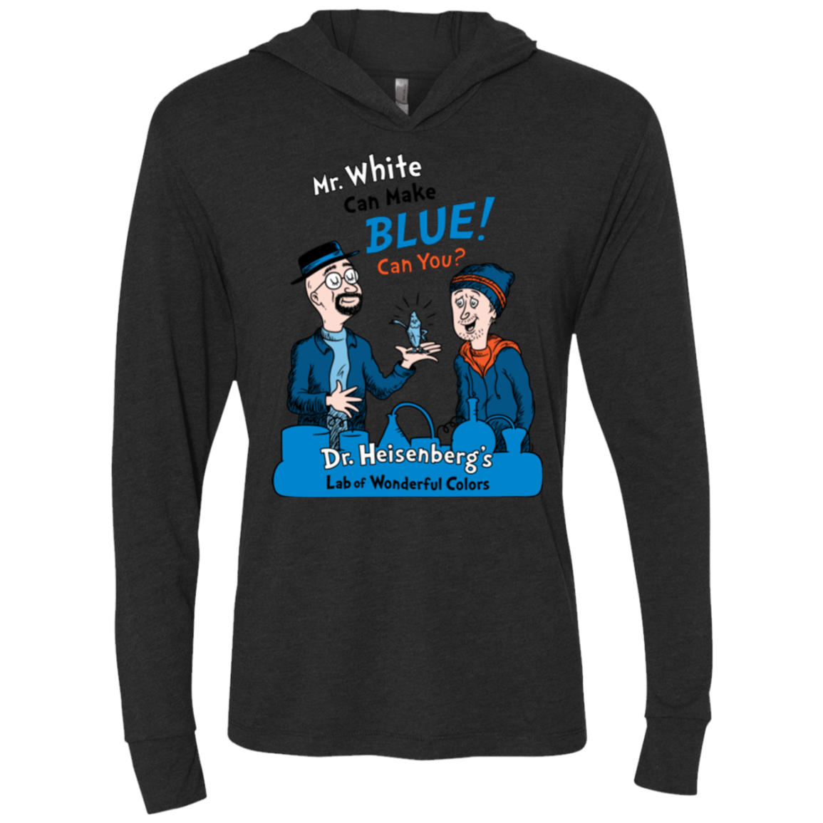 T-Shirts Vintage Black / X-Small Mr White Triblend Long Sleeve Hoodie Tee