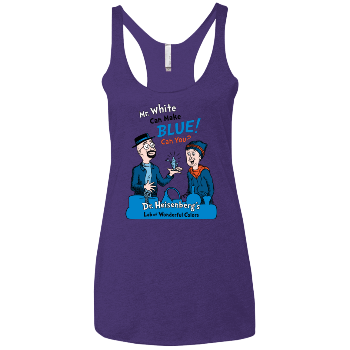 T-Shirts Purple / X-Small Mr White Women's Triblend Racerback Tank