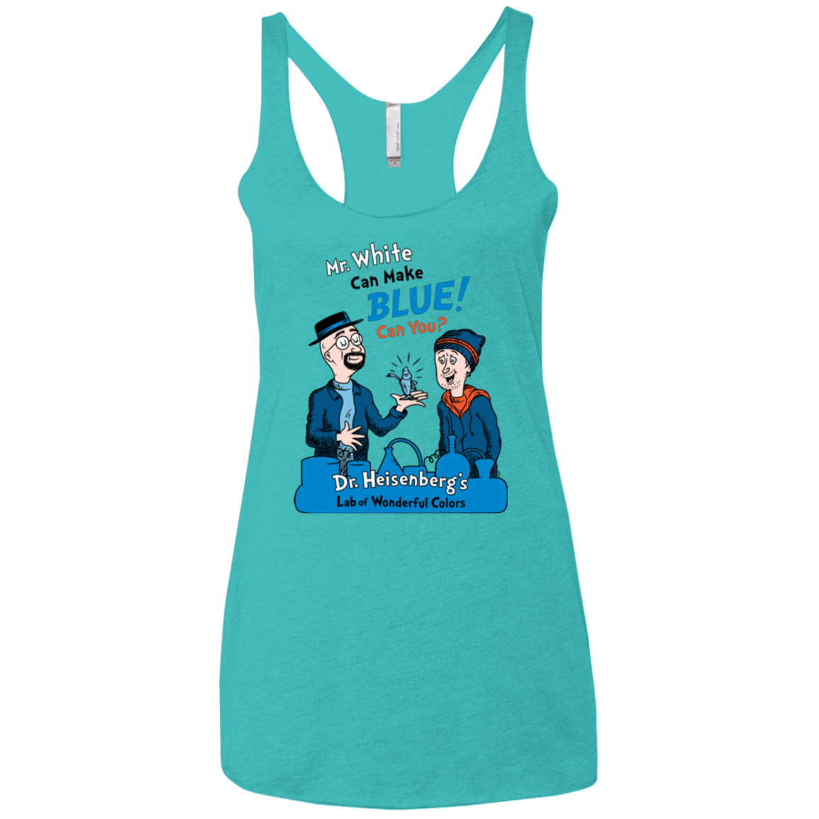 T-Shirts Tahiti Blue / X-Small Mr White Women's Triblend Racerback Tank