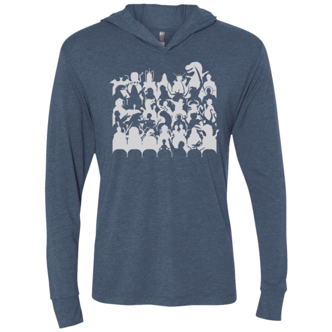 T-Shirts Indigo / X-Small MST3K Triblend Long Sleeve Hoodie Tee