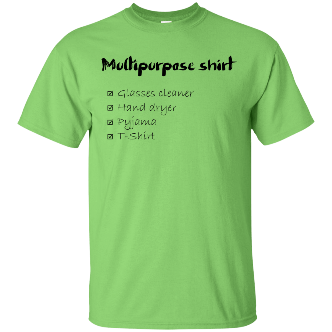 T-Shirts Lime / Small Multipurpose Shirt T-Shirt