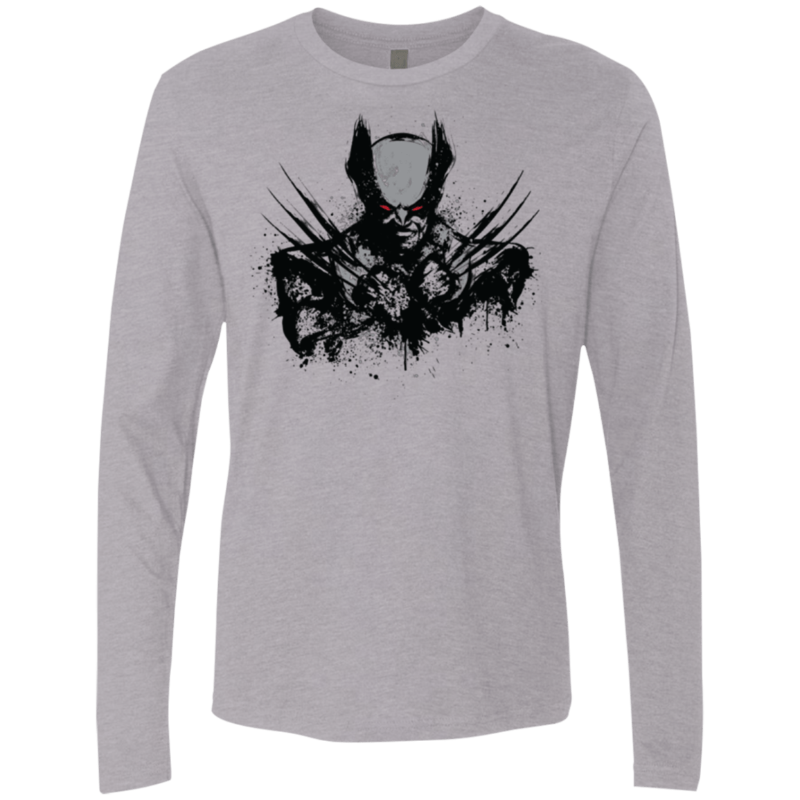 T-Shirts Heather Grey / Small Mutant Rage X Men's Premium Long Sleeve