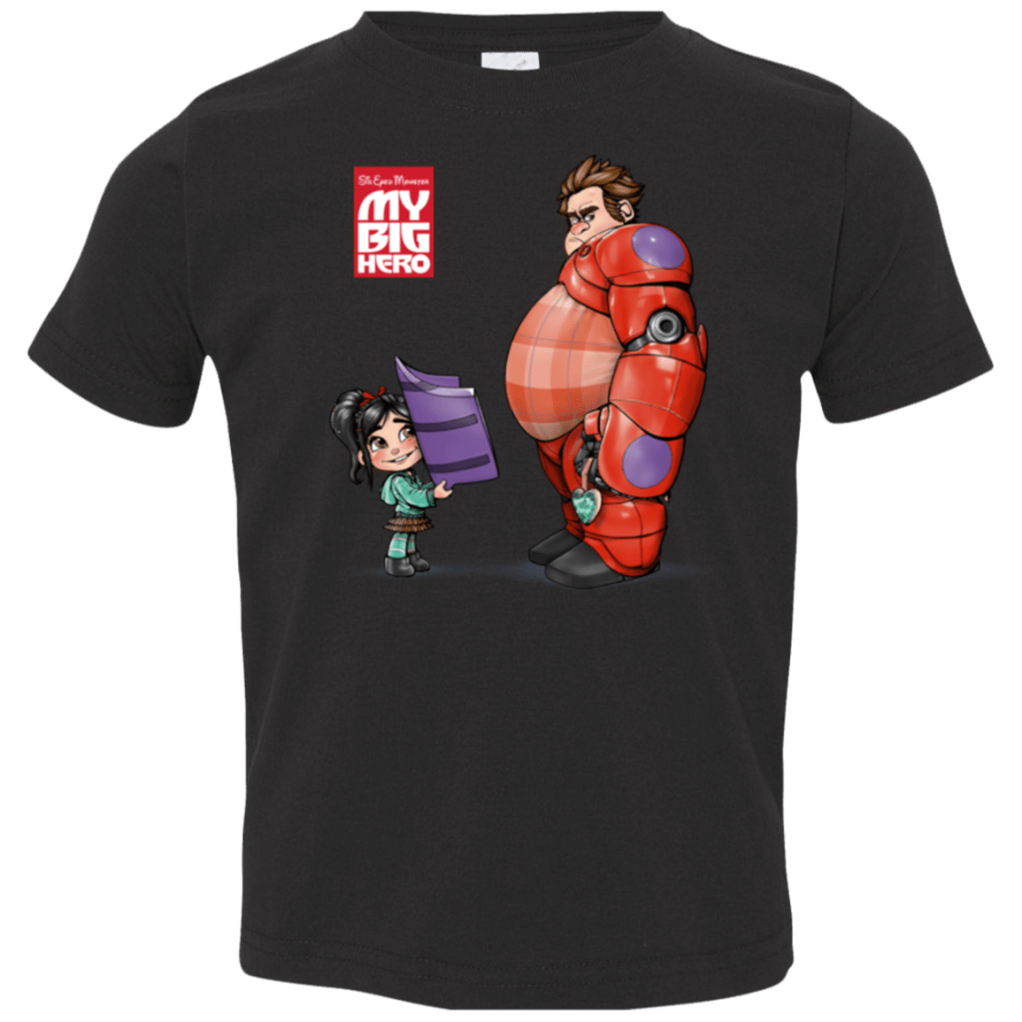 T-Shirts Black / 2T My Big Hero Toddler Premium T-Shirt