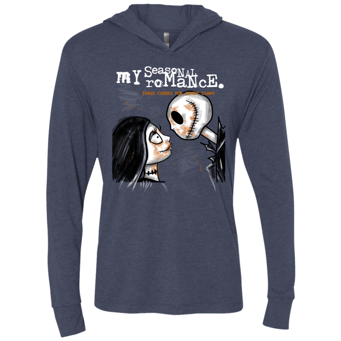 T-Shirts Vintage Navy / X-Small MY SEASONAL ROMANCE Triblend Long Sleeve Hoodie Tee