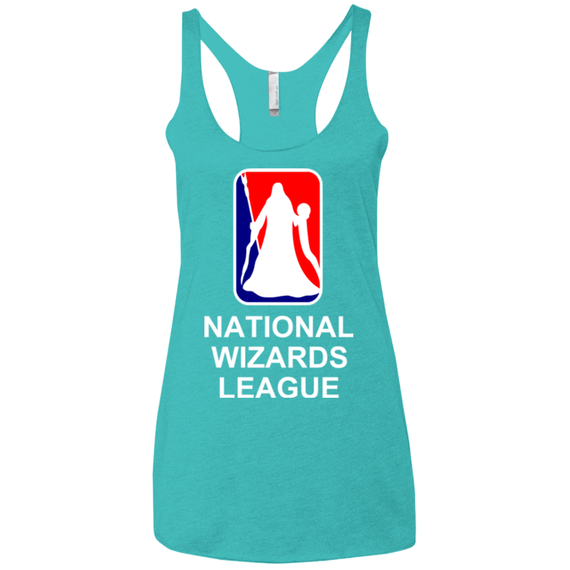 T-Shirts Tahiti Blue / X-Small National Wizards League Women's Triblend Racerback Tank