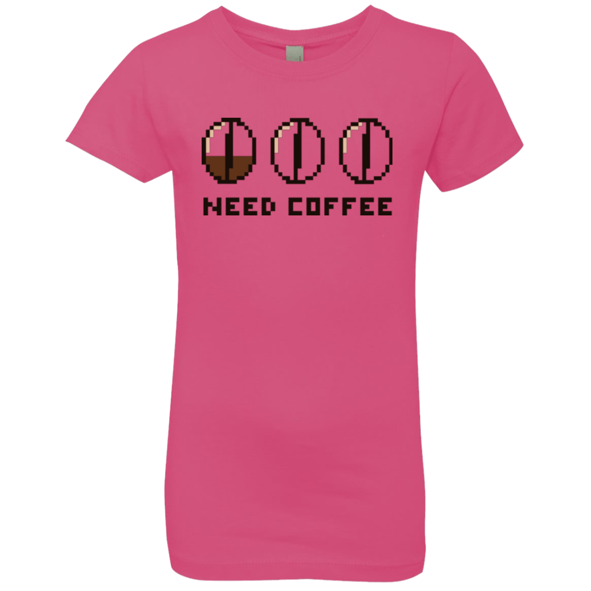T-Shirts Hot Pink / YXS Need Coffee Girls Premium T-Shirt
