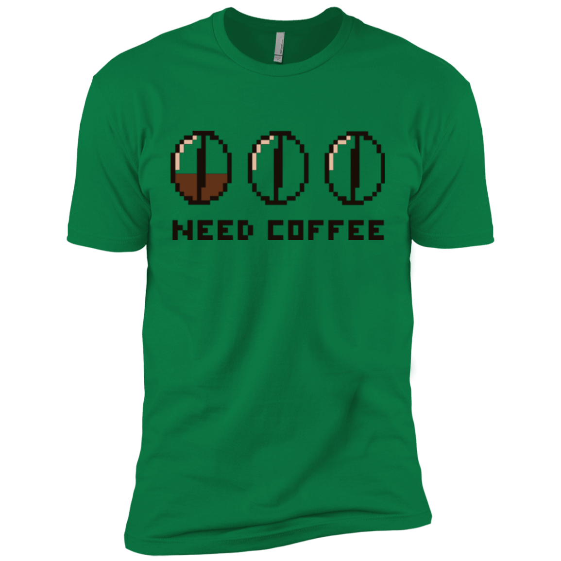 T-Shirts Kelly Green / X-Small Need Coffee Men's Premium T-Shirt
