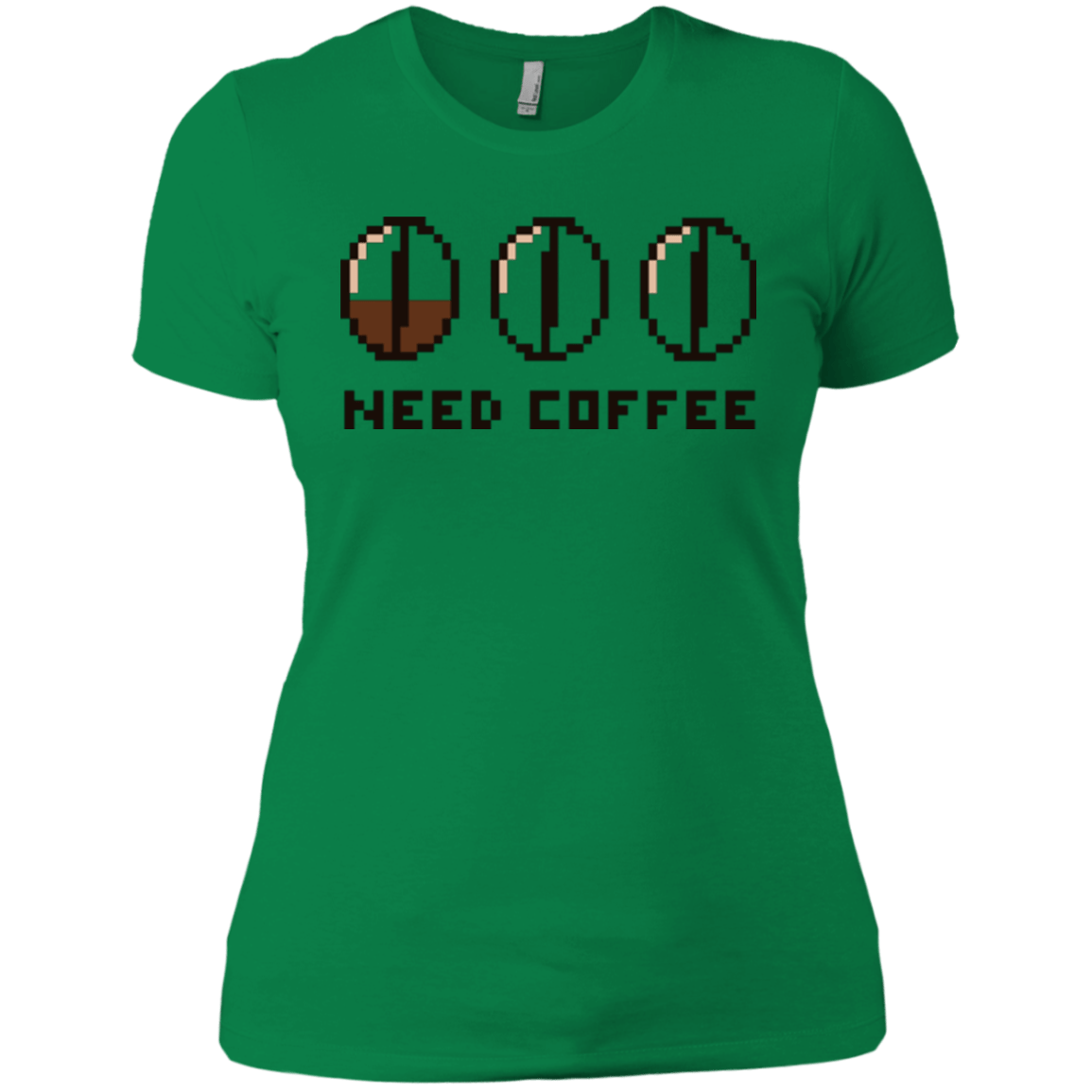 T-Shirts Kelly Green / X-Small Need Coffee Women's Premium T-Shirt