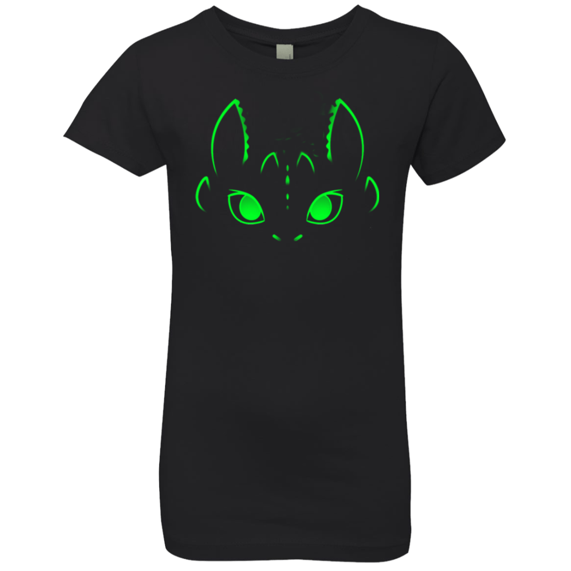 T-Shirts Black / YXS Neon Toothless Girls Premium T-Shirt