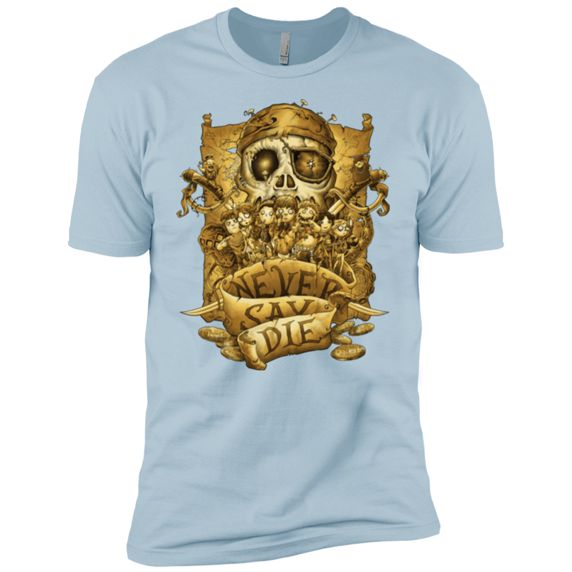 T-Shirts Light Blue / YXS Never Say Die Boys Premium T-Shirt
