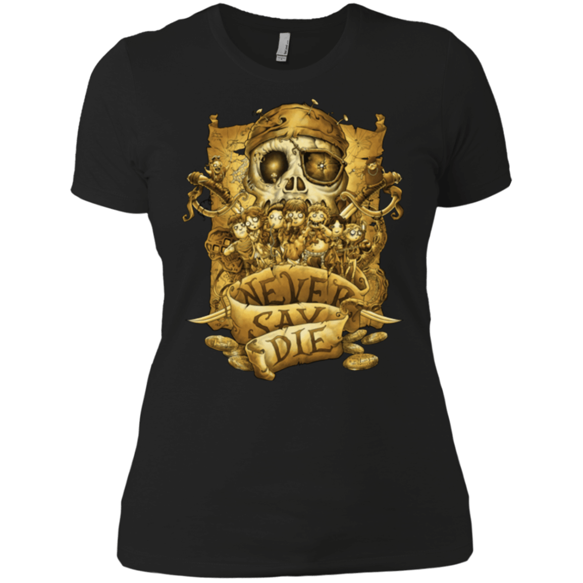 T-Shirts Black / X-Small Never Say Die Women's Premium T-Shirt