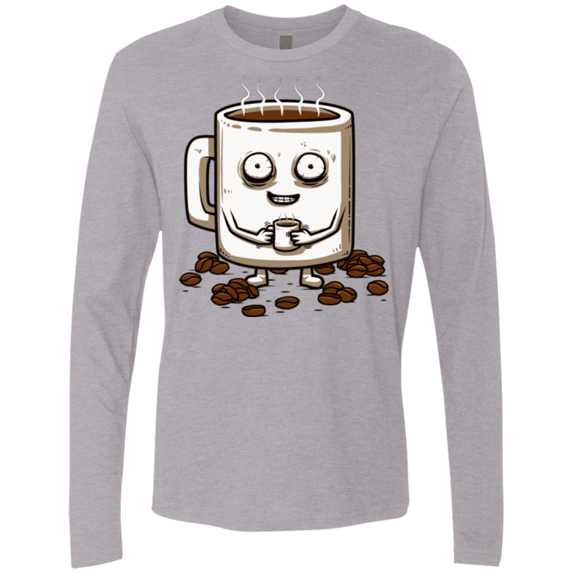 T-Shirts Heather Grey / Small Never tired Men's Premium Long Sleeve