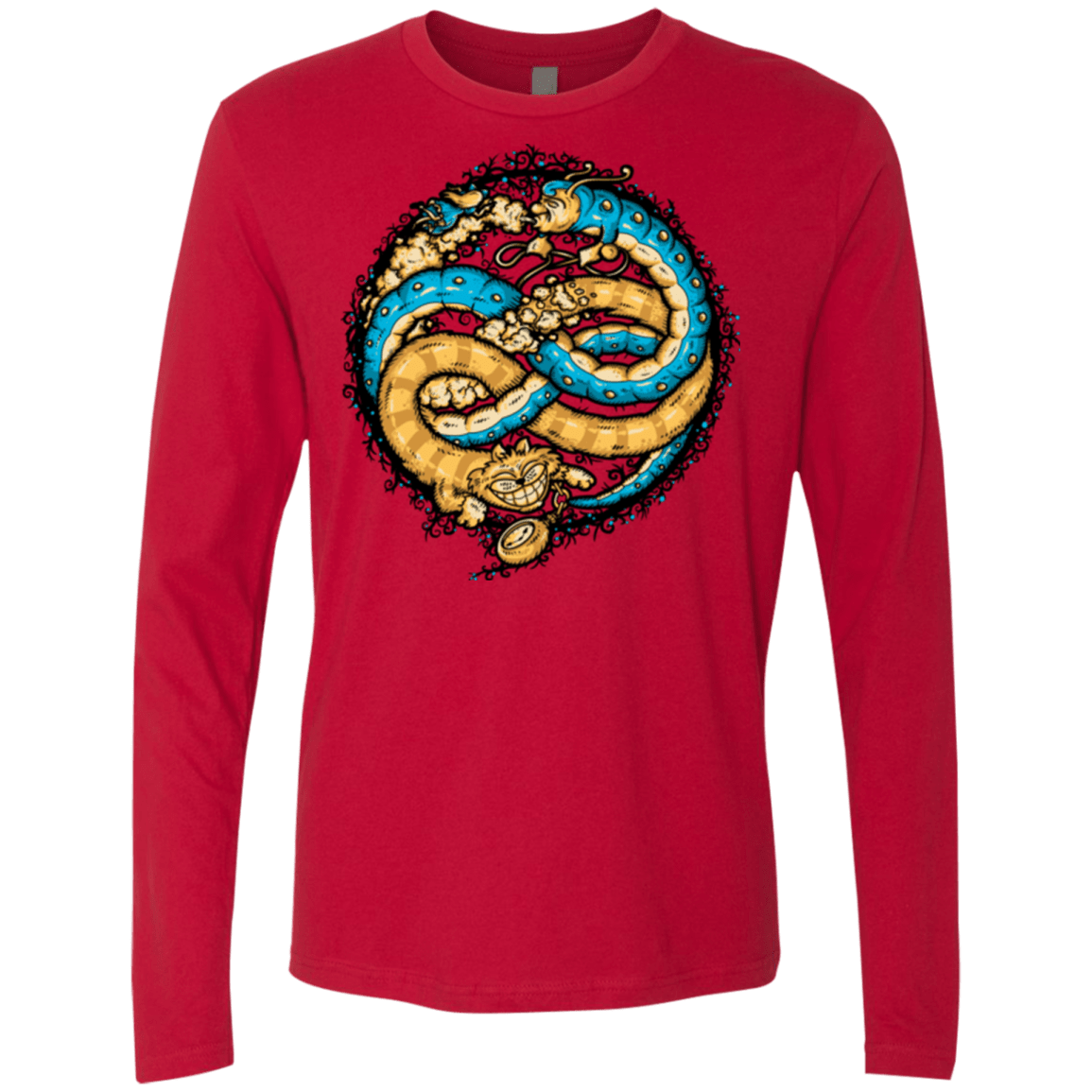 T-Shirts Red / Small NEVERENDING WONDERLAND Men's Premium Long Sleeve