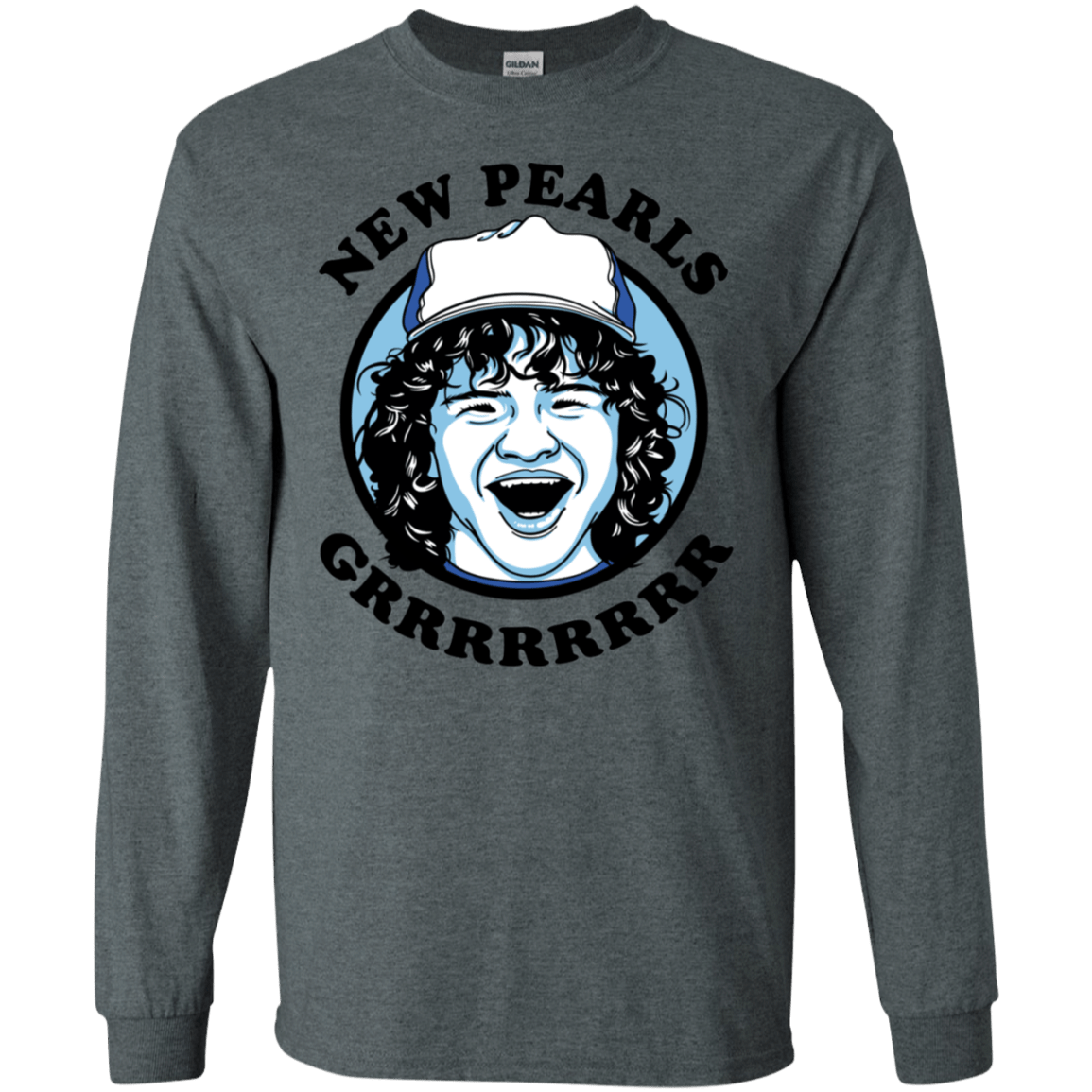 T-Shirts Dark Heather / S New Pearls Men's Long Sleeve T-Shirt