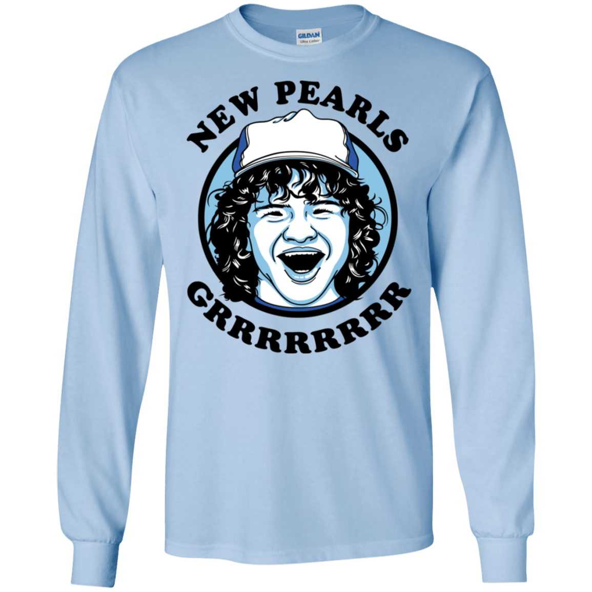 T-Shirts Light Blue / S New Pearls Men's Long Sleeve T-Shirt