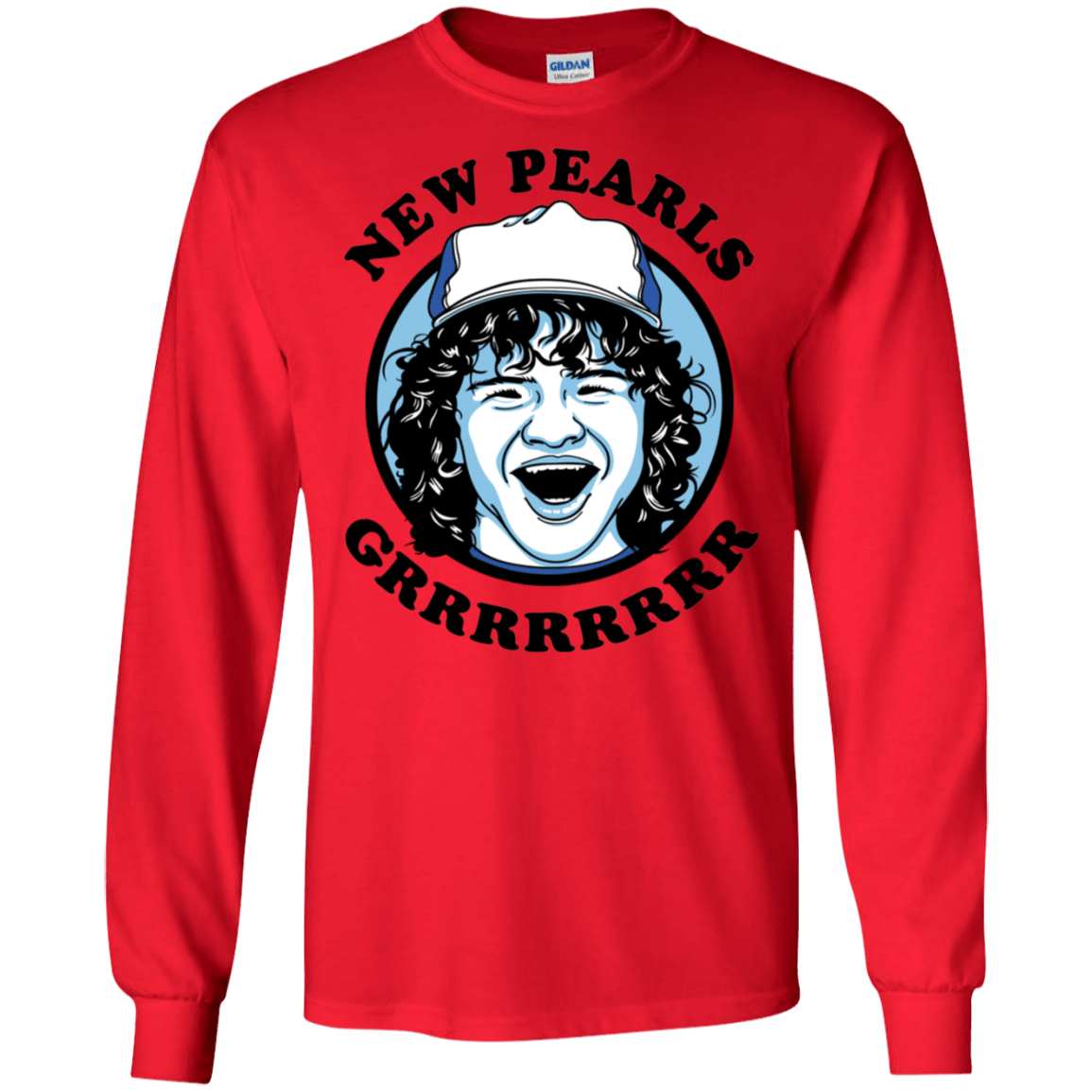 T-Shirts Red / S New Pearls Men's Long Sleeve T-Shirt