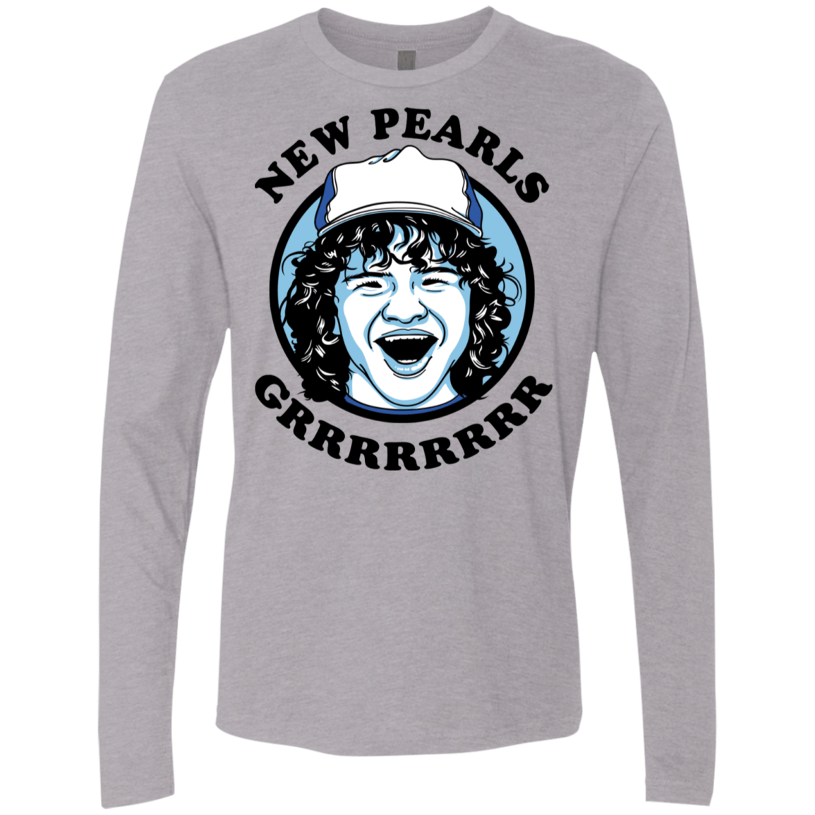 T-Shirts Heather Grey / S New Pearls Men's Premium Long Sleeve