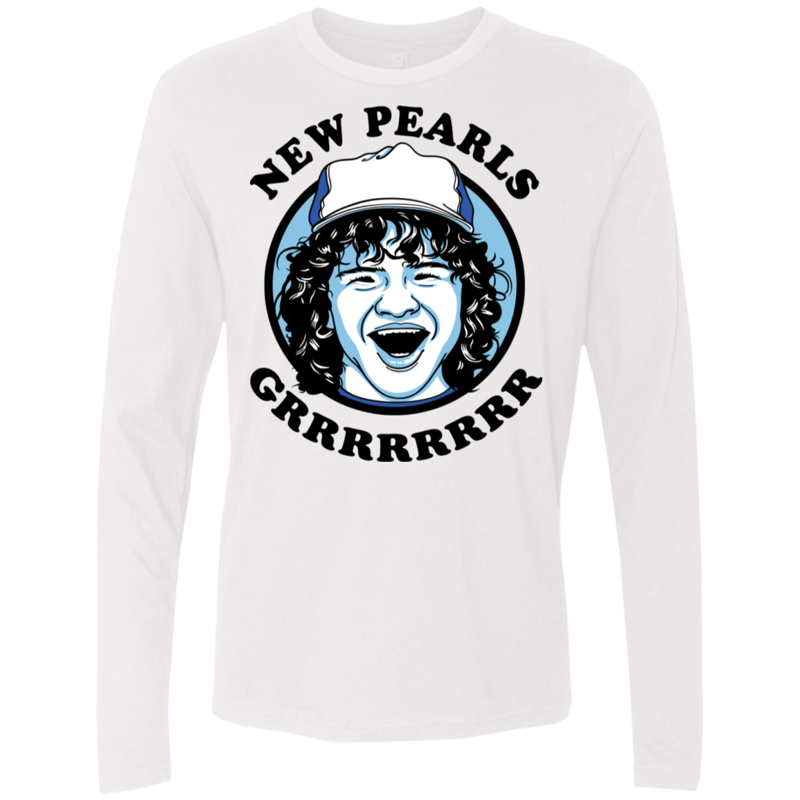T-Shirts White / S New Pearls Men's Premium Long Sleeve