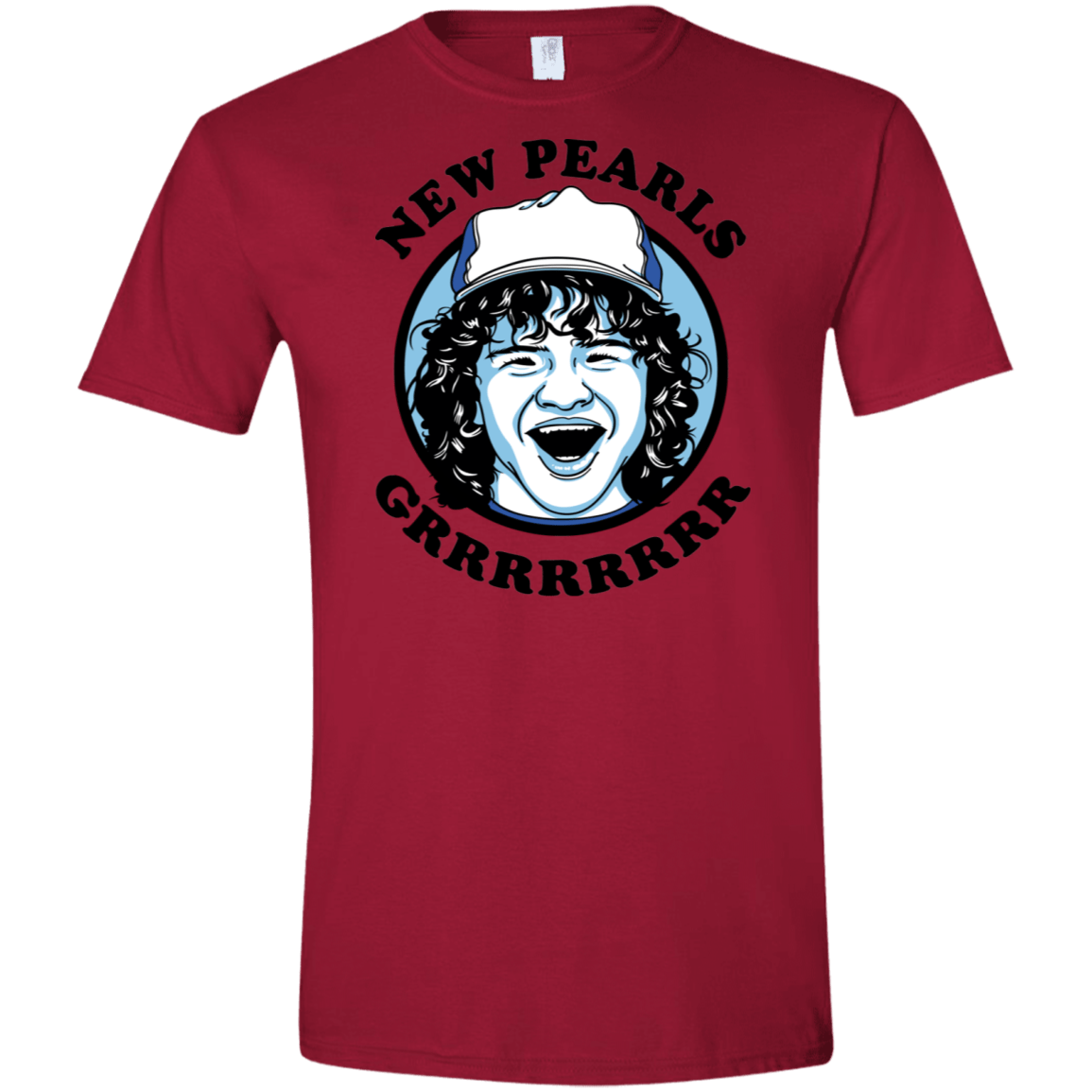 T-Shirts Cardinal Red / S New Pearls Men's Semi-Fitted Softstyle