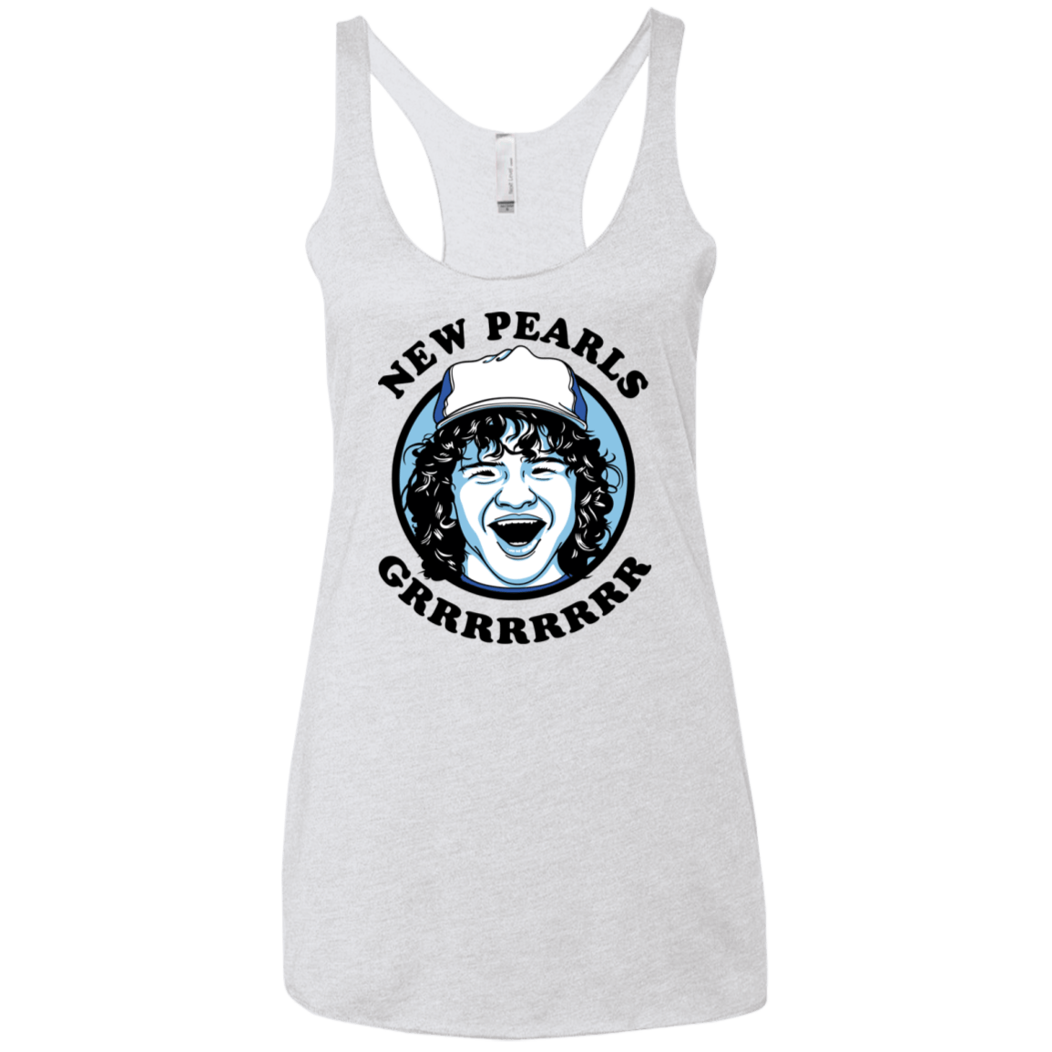 T-Shirts Heather White / X-Small New Pearls Women's Triblend Racerback Tank