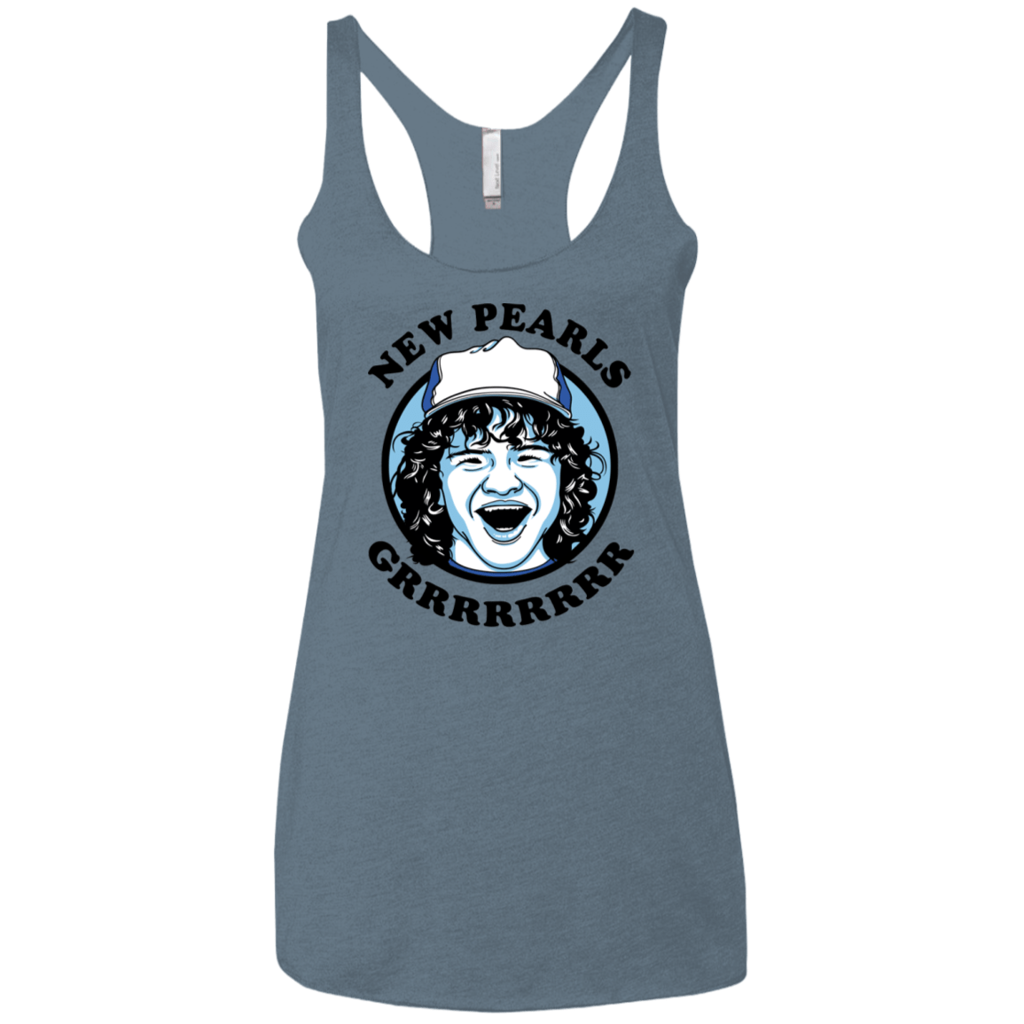T-Shirts Indigo / X-Small New Pearls Women's Triblend Racerback Tank