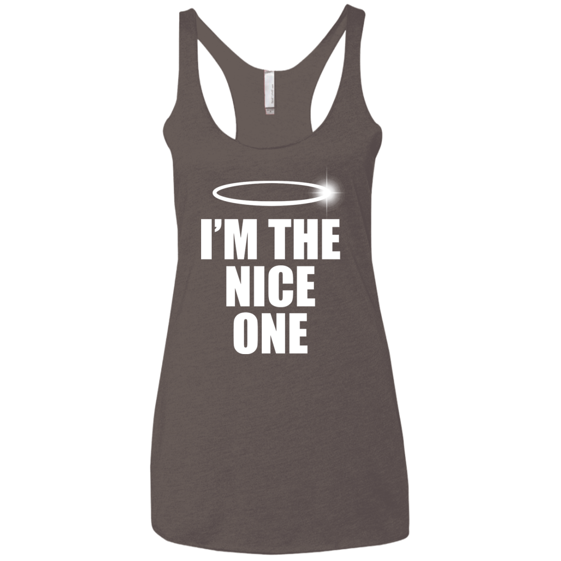 T-Shirts Macchiato / X-Small Nice One Women's Triblend Racerback Tank