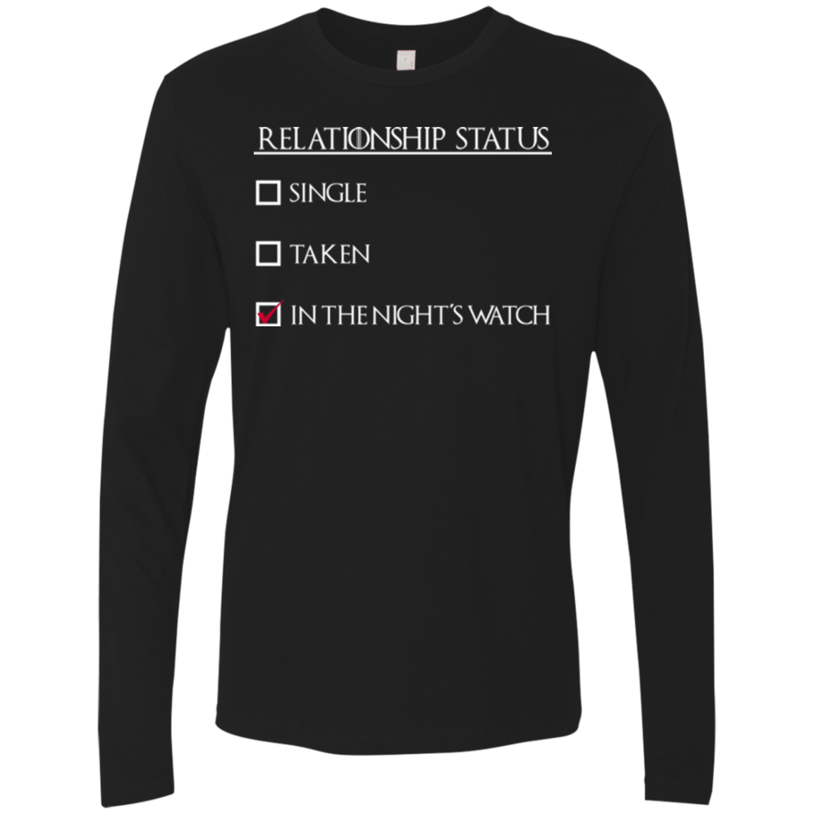 T-Shirts Black / Small Night watchs Men's Premium Long Sleeve