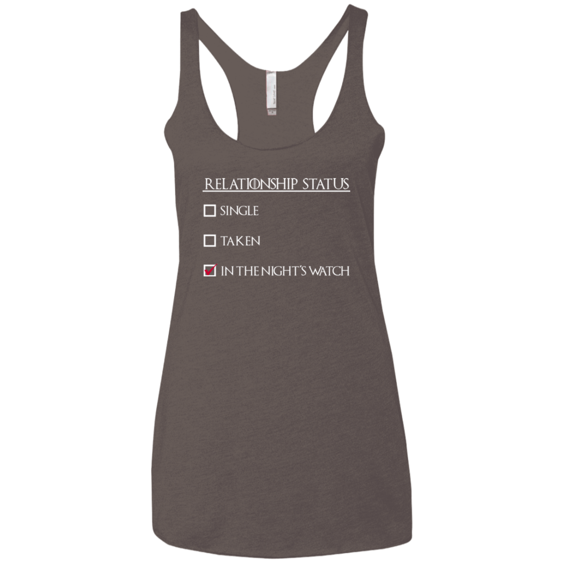 T-Shirts Macchiato / X-Small Night watchs Women's Triblend Racerback Tank
