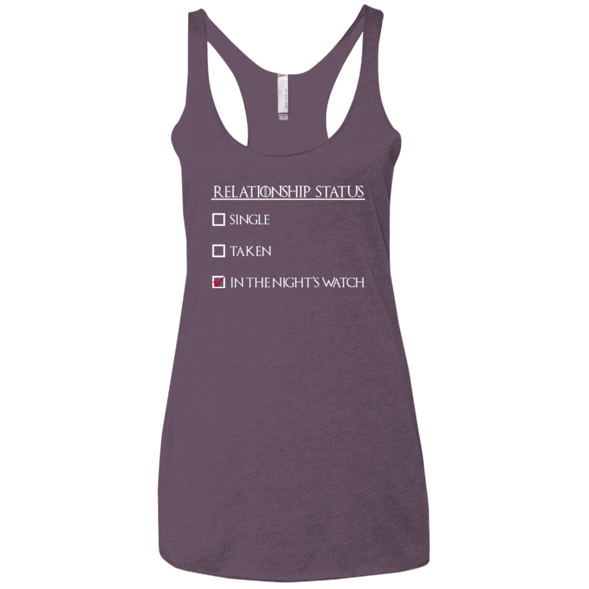 T-Shirts Vintage Purple / X-Small Night watchs Women's Triblend Racerback Tank