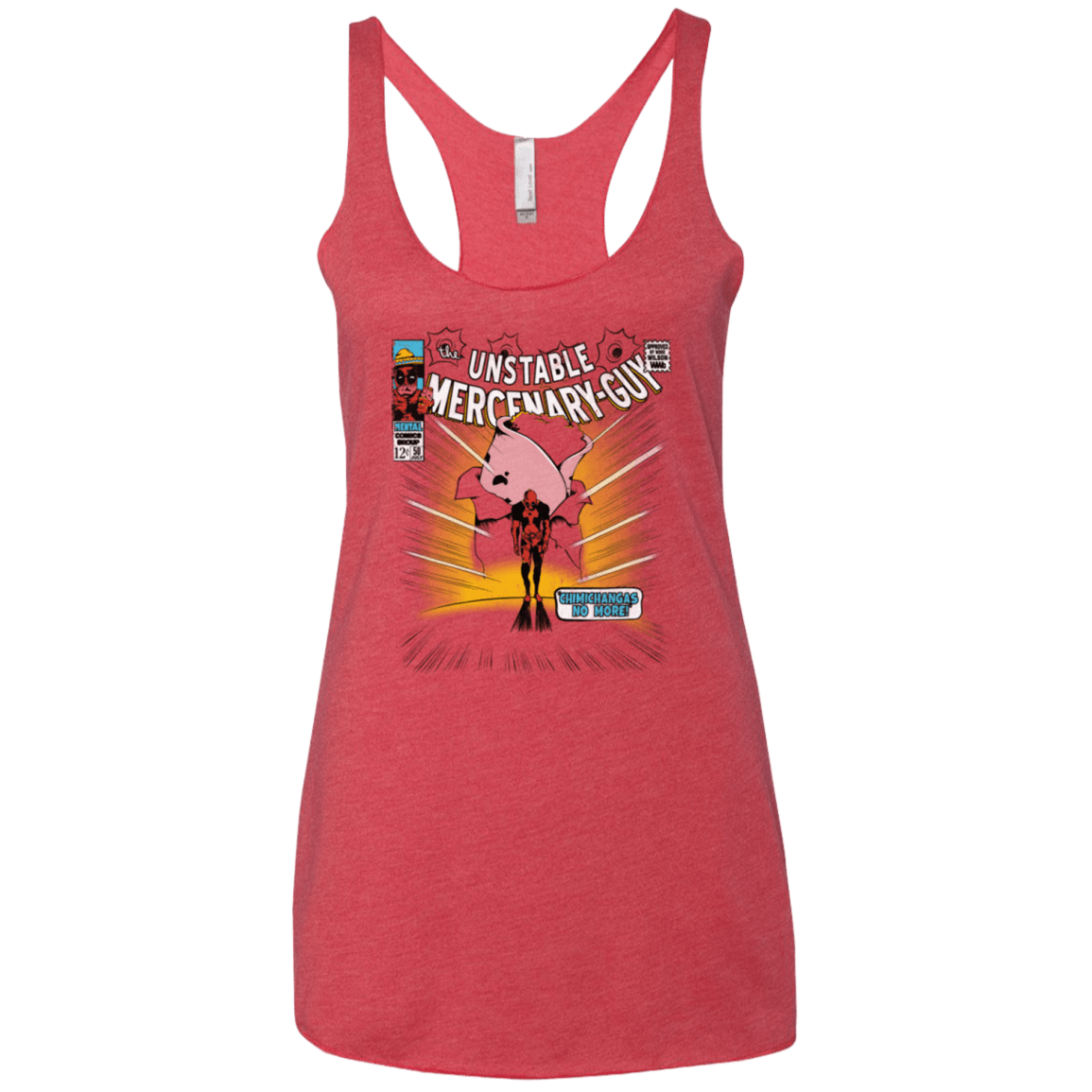 T-Shirts Vintage Red / X-Small No More Women's Triblend Racerback Tank