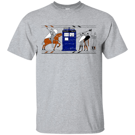 T-Shirts Sport Grey / S Nocens Lupus Tardis in the Bayeux Tapestry T-Shirt