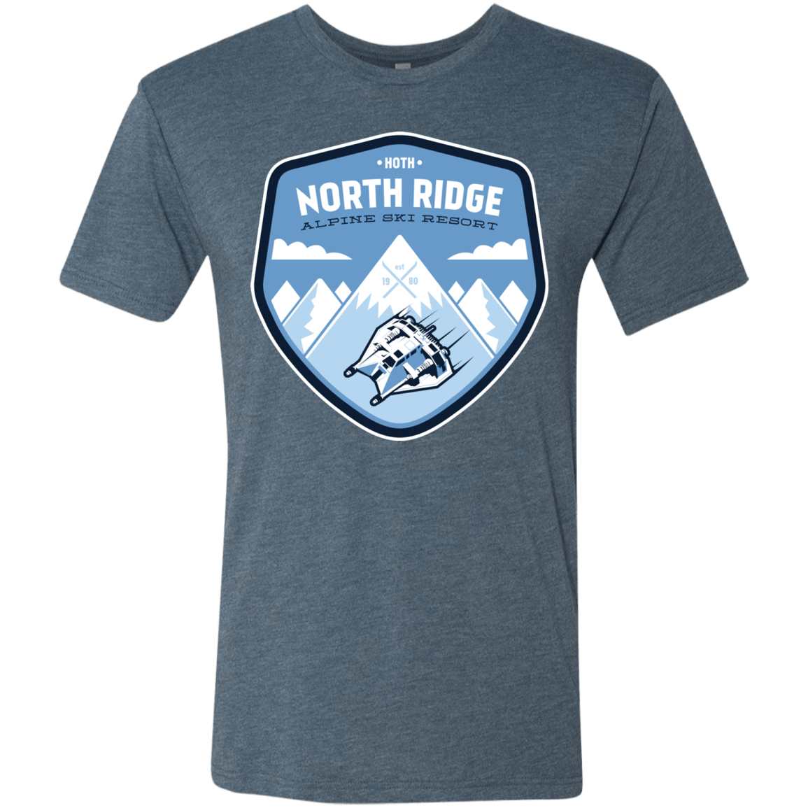 T-Shirts Indigo / Small North Ridge Ski Resort Men's Triblend T-Shirt